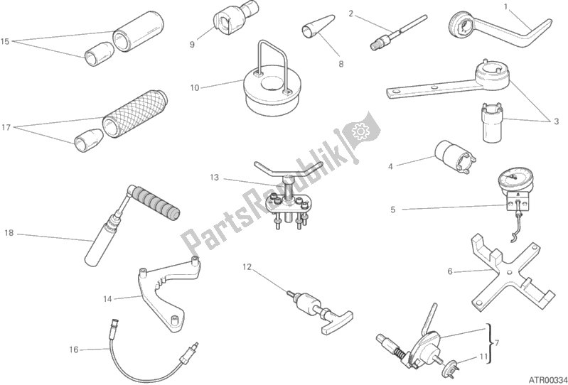 All parts for the 01a - Workshop Service Tools of the Ducati Multistrada 1260 S Grand Tour USA 2020